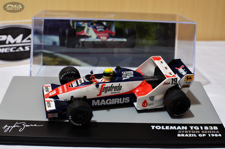 AYRTON SENNA 1983 TOLEMAN TG183B 1:43